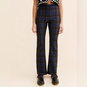 Good American | Plaid High-Rise Pants